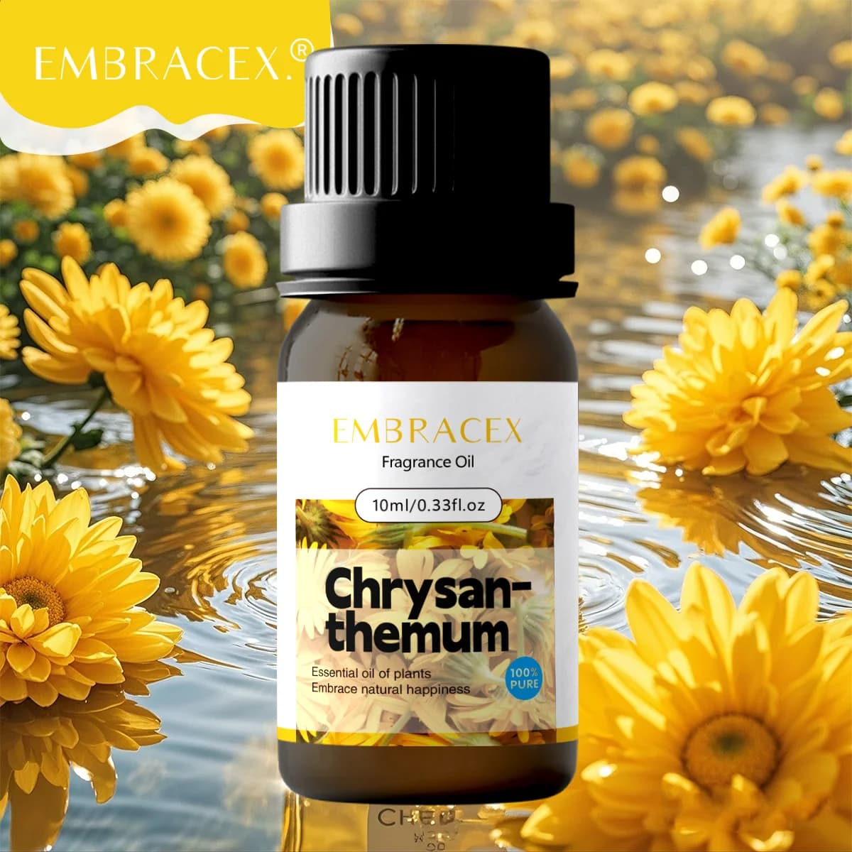Huile essentielle de chrysanthème 10ml, huile florale longue durée, huile de soin pour la peau, huil