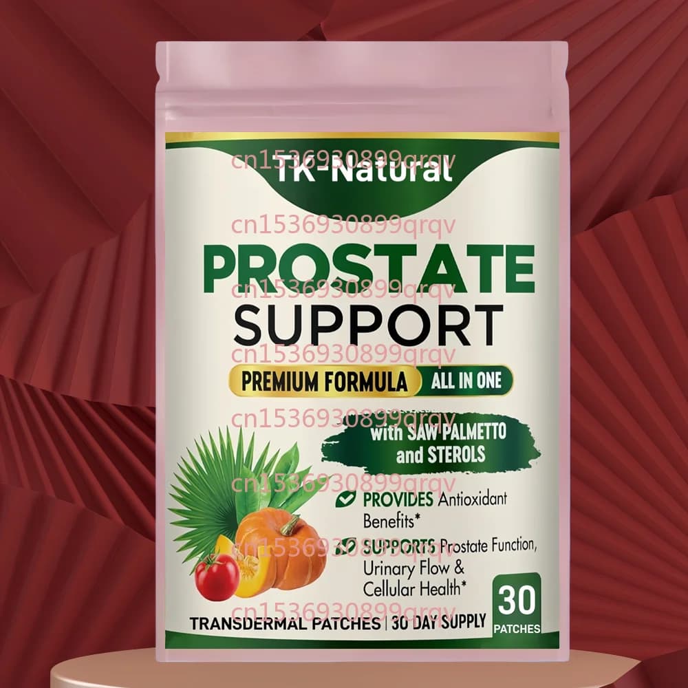 30 Patchs Transdermiques pour la Santé de la Prostate pour Hommes avec du Palmier Nain, Favorisent u