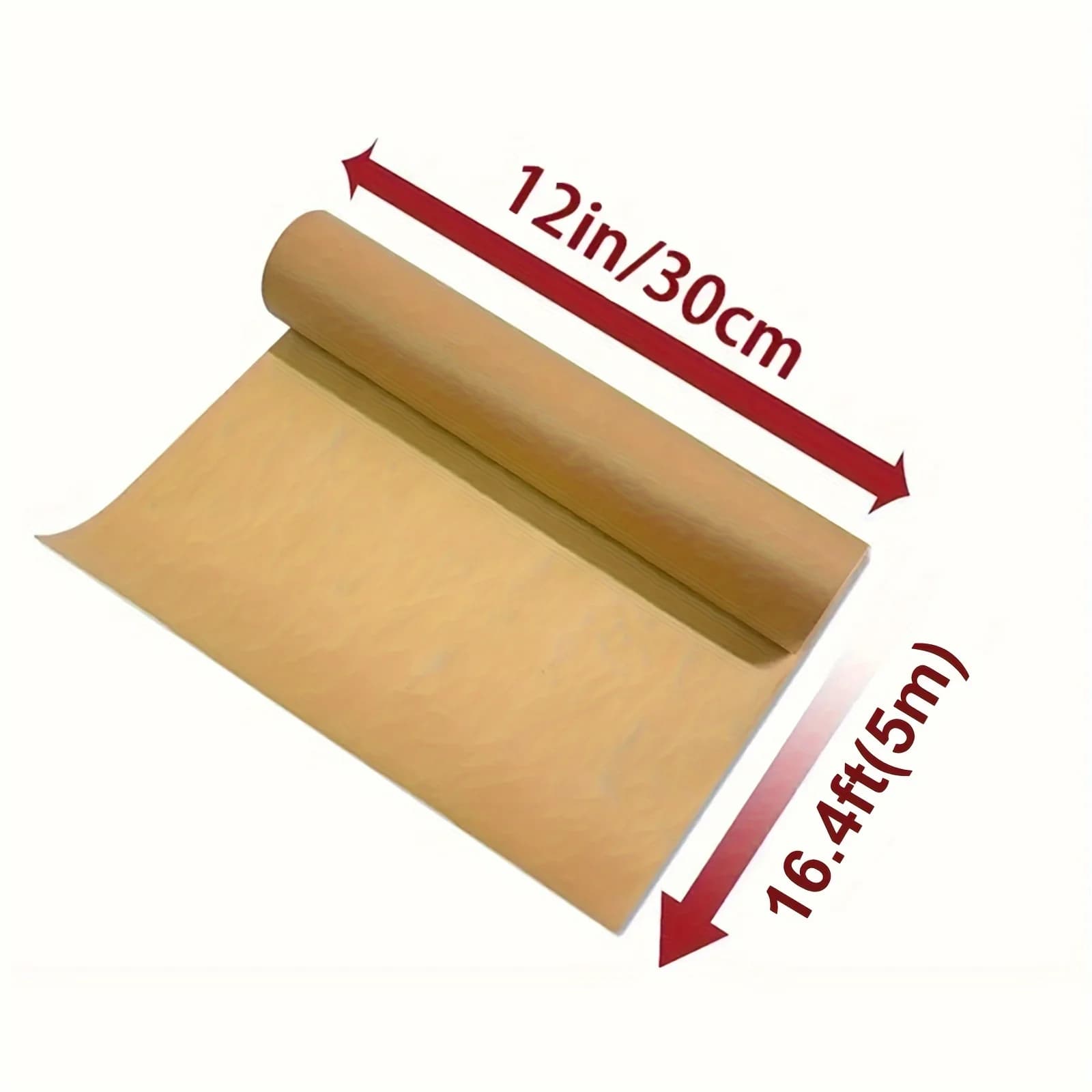 1 rouleau de papier parchemin pour la cuisson du papier de cuisson au parchemin avec rouleau de coup