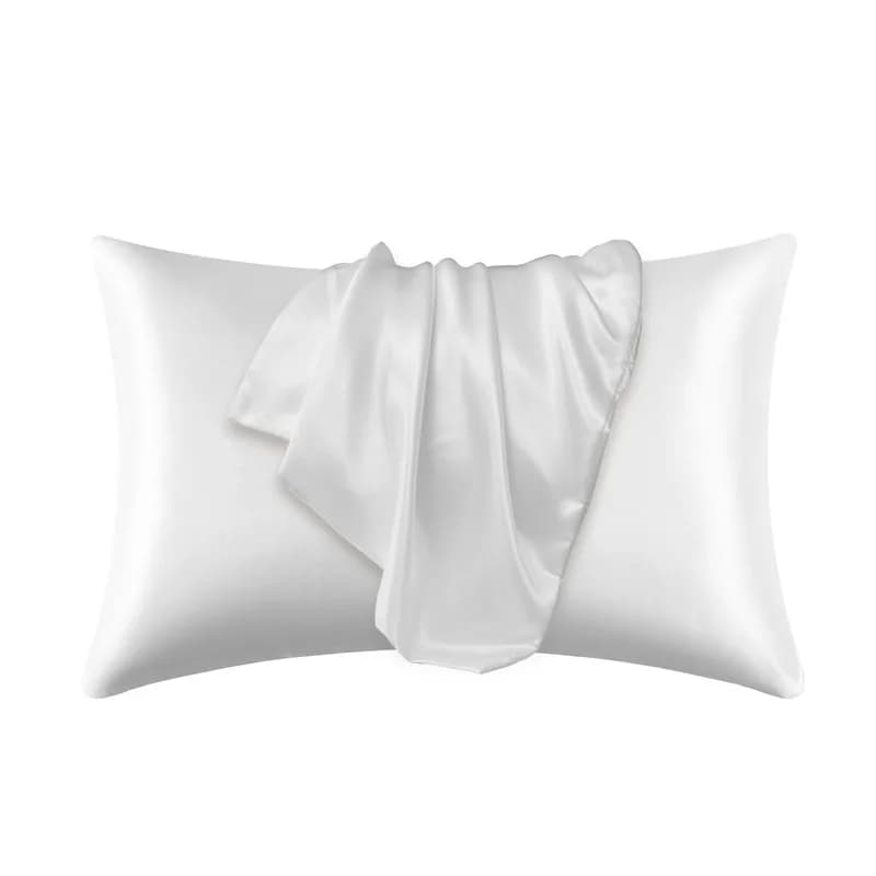 Taie d'oreiller en satin soyeux, housse de coussin confortable, décoration d'intérieur, beauté des c