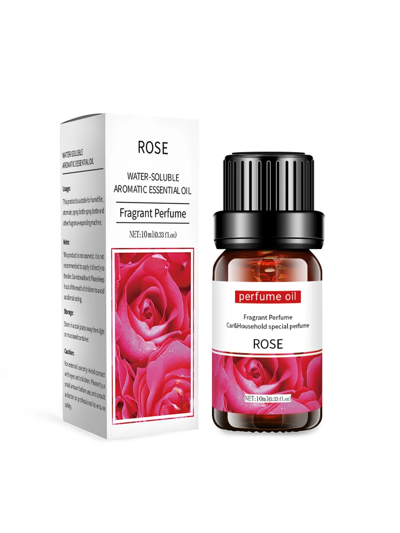 Huile Essentielle d'Aromathérapie 10 ml, Arôme Naturel de Plantes, Huile Aromatique Lavande Rose pou