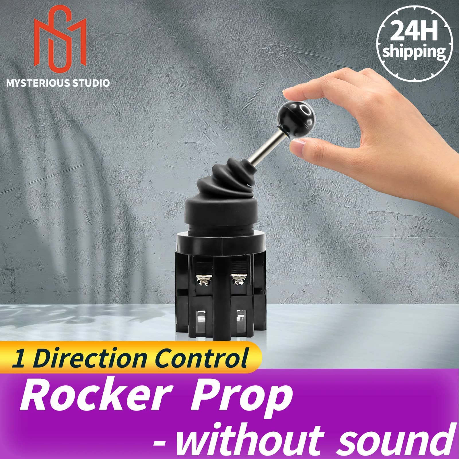 Accessoires de salle d'évasion Mystery Studio, puzzle électronique Black Rocker 1 Direction Control 