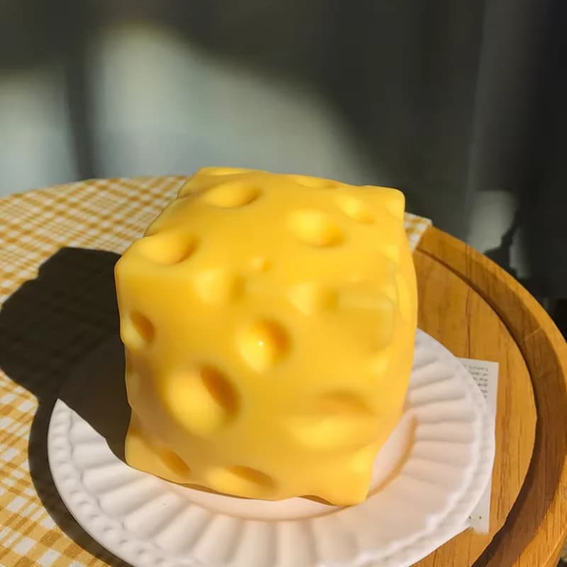 Jouet géant en forme de fromage à presser, taille extra large, jouet anti-stress en forme de fromage