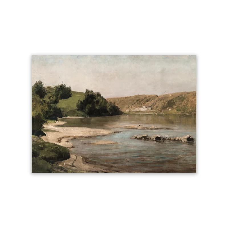 Peinture à l'huile de paysage campagnard sur toile, impressions d'art, affiche vintage, images décor