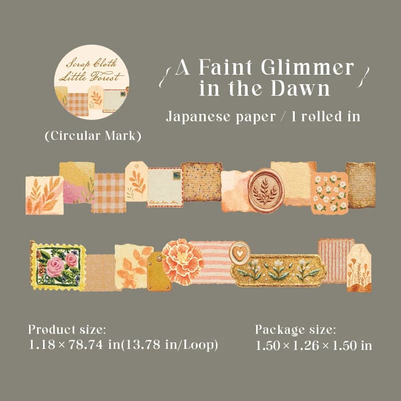 1 à 6 rouleaux de rubans Washi sur le thème de la petite forêt, autocollants pour scrapbooking, maté