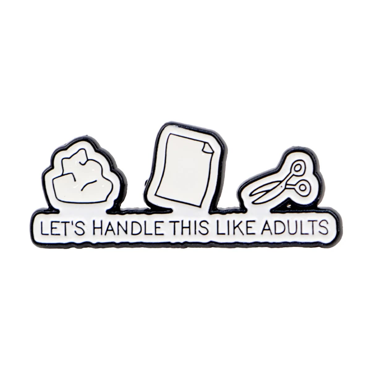 Broches en émail avec citations drôles de TDAH, animaux de dessin animé, chats, Badge à revers sur s