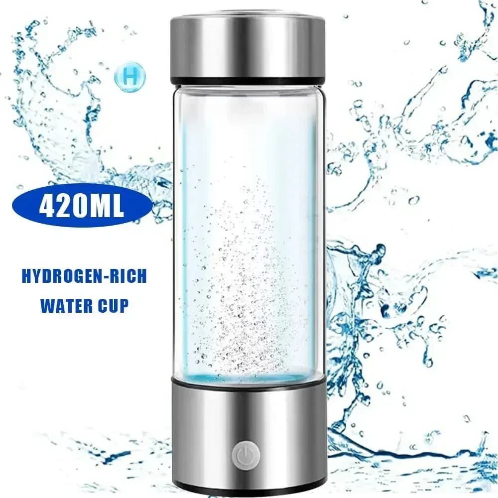 Bouteille d'eau d'hydrogène, ioniseur d'eau Portable, générateur de Machine, tasse de santé en verre