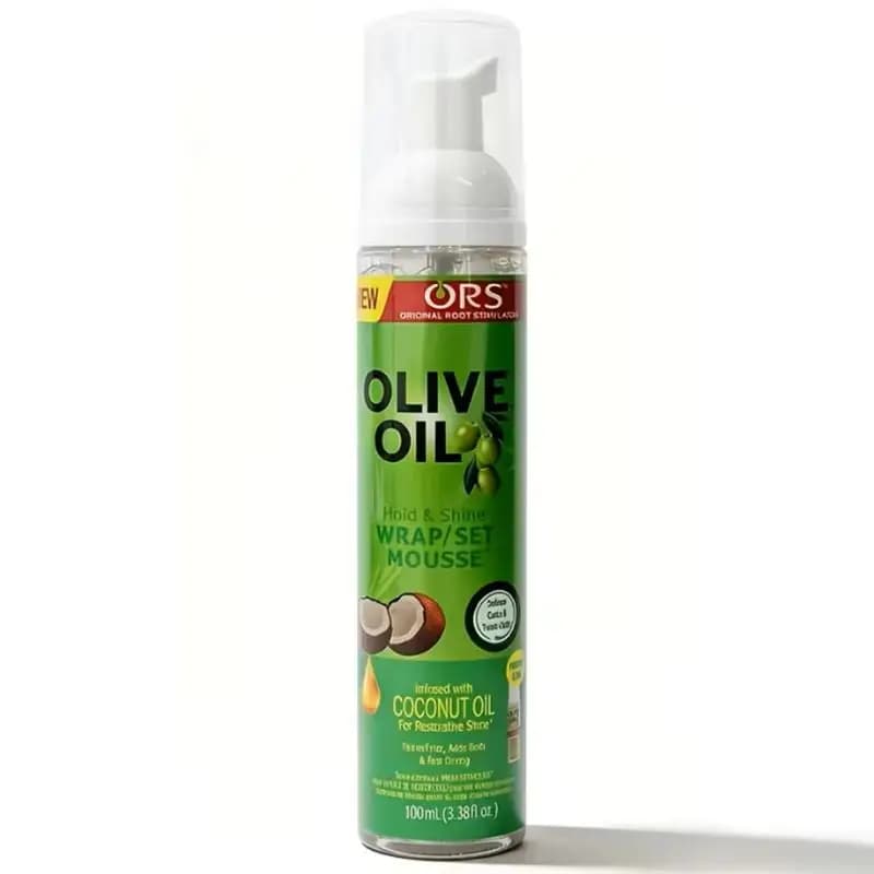 Mousse pour cheveux bouclés (207 ml) pour perruques, mousse coiffante à l'huile d'olive à tenue fort