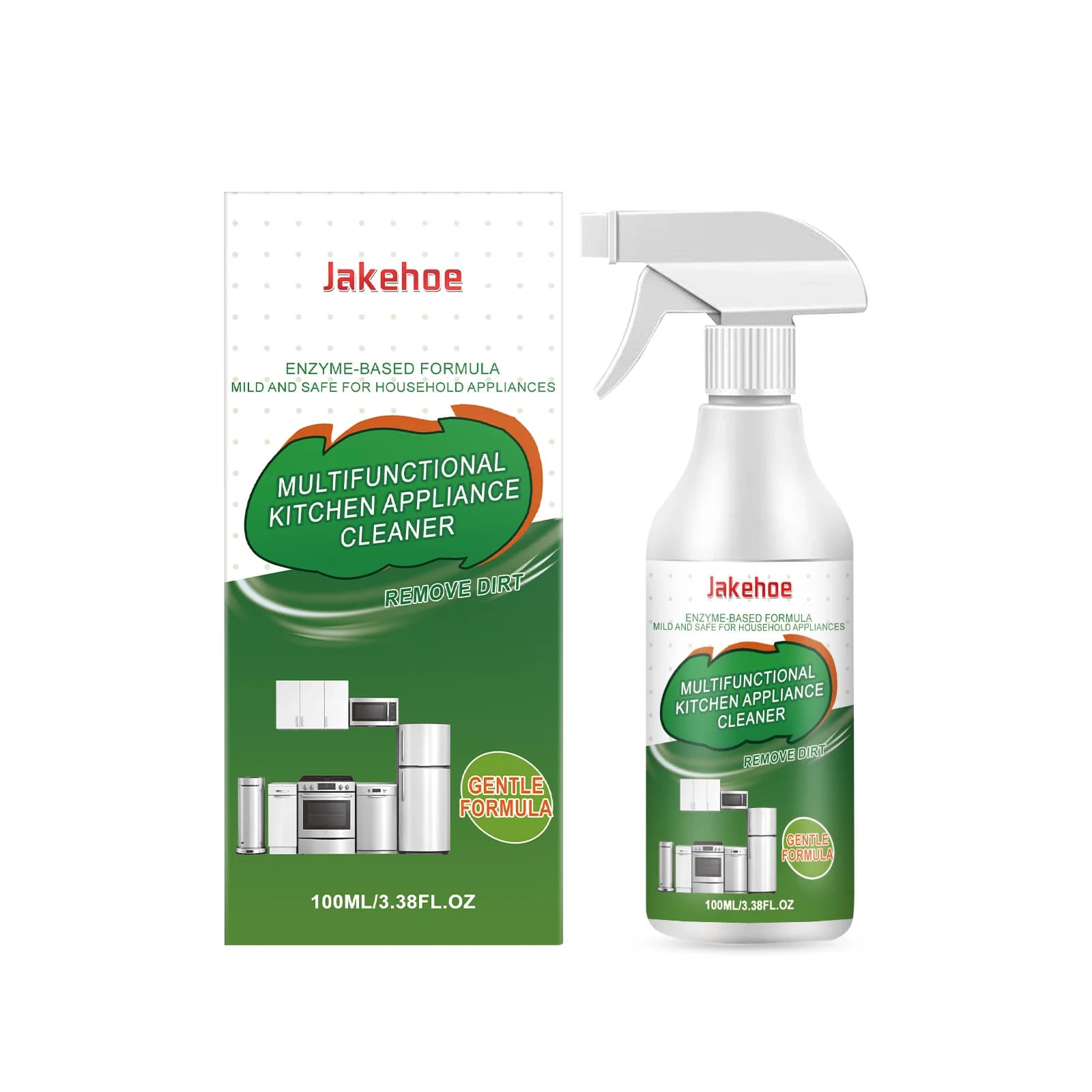 Nettoyant pour appareils de cuisine, formule douce, élimine facilement les taches d'huile et la sale