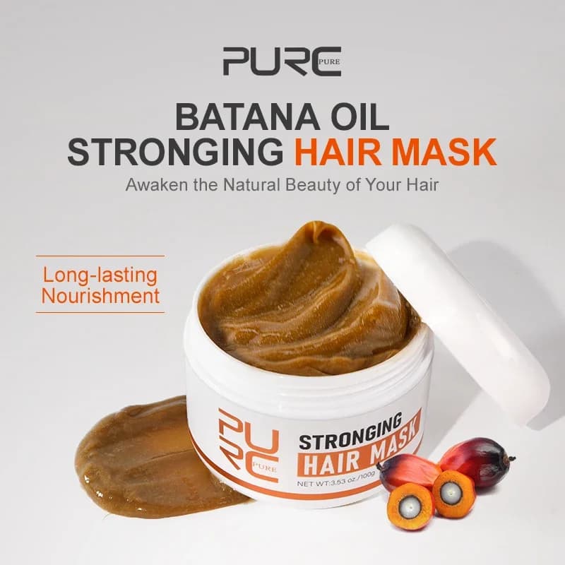 PURC – masque capillaire à l'huile de Batana, répare les racines endommagées, lissant, nourrissant, 