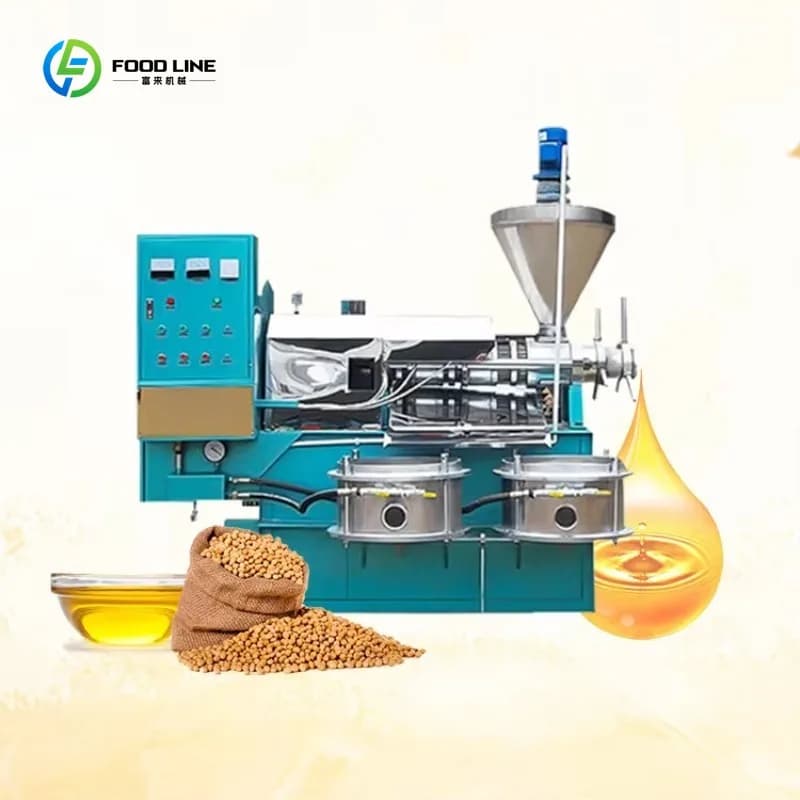 Presse à huile entièrement automatique pour une production efficace d'huile d'olive, de soja, de sés