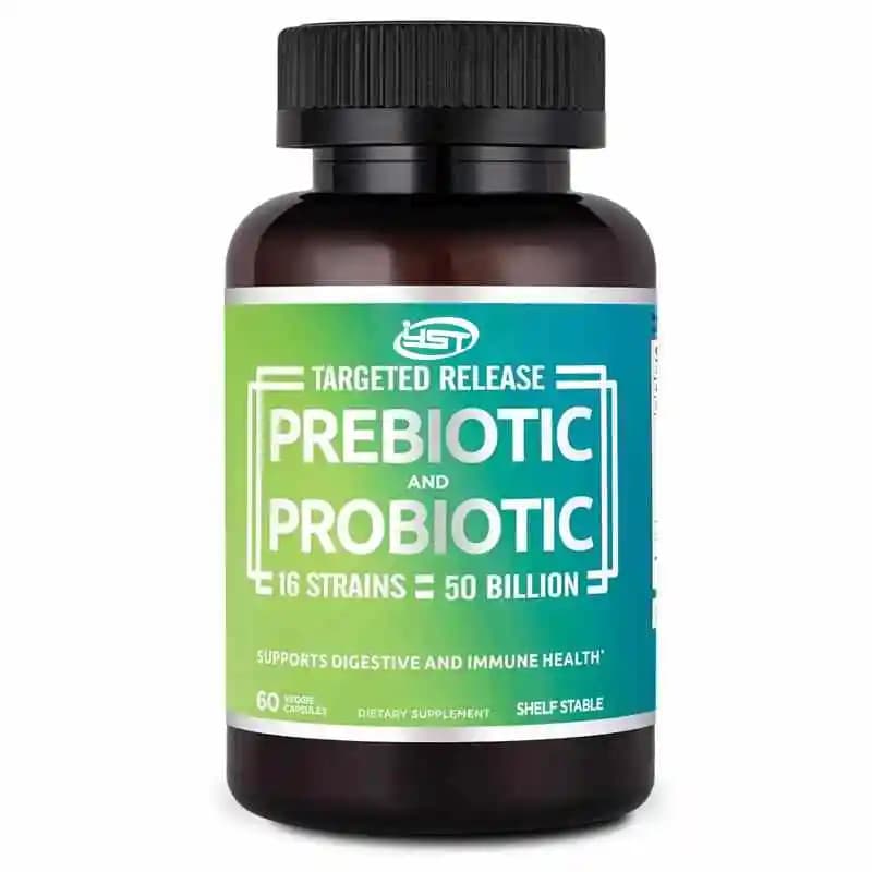 Probiotiques et Probiotiques 50 Milliards de Colonies pour la Santé Immunitaire et Digestive, 16 Sou