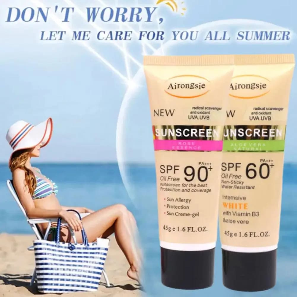 Crème solaire éventuelles F 90 + sans huile, 45g, hydratant, non collant, avec vitamines, N6G4