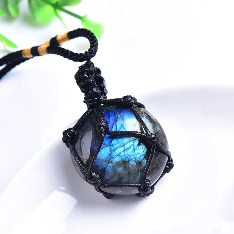 Pierre de lune en Labradorite naturelle, pierres de palmier polies, cristaux de guérison lumineux bl