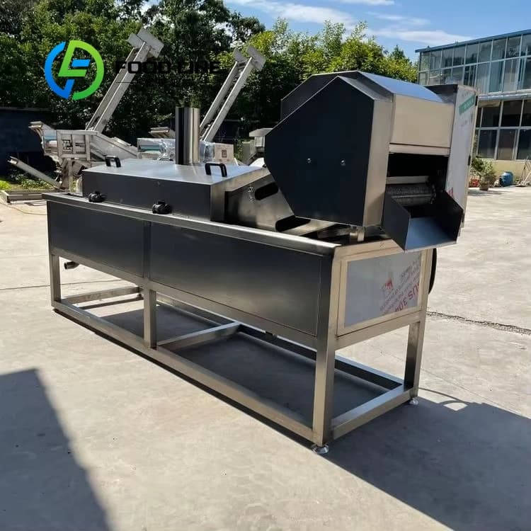 Machine à frire les aliments automatique commerciale, ligne de friteuse intelligente, équipement de 