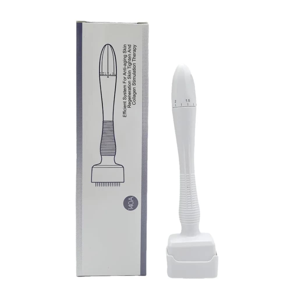 Rouleau de tampon Derma 140A, Micro tampon Derma réglable pour la repousse des cheveux, soins de la 