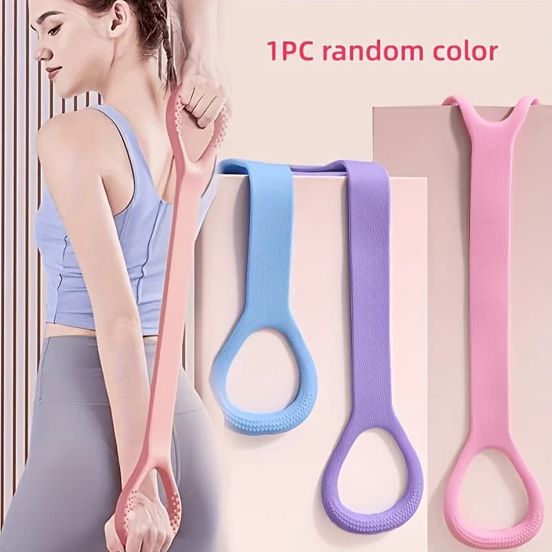 1 bande de résistance pour yoga - couleur aléatoire, corde d'étirement élastique de haute qualité, a