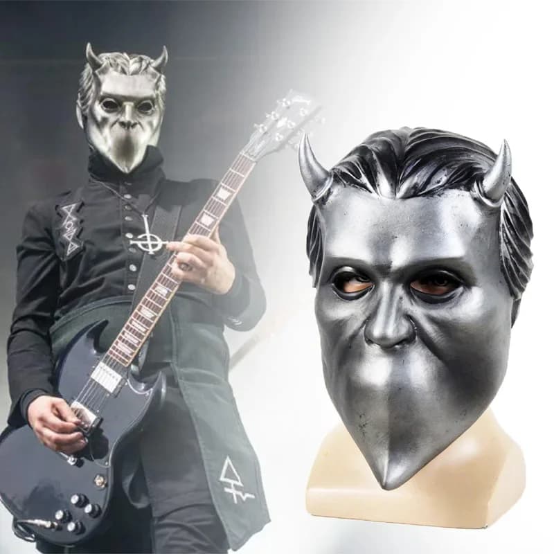 Masque de cosplay Ghost BC Rock Roll Band, accessoires de costume Ghost B.C., casque pour adulte