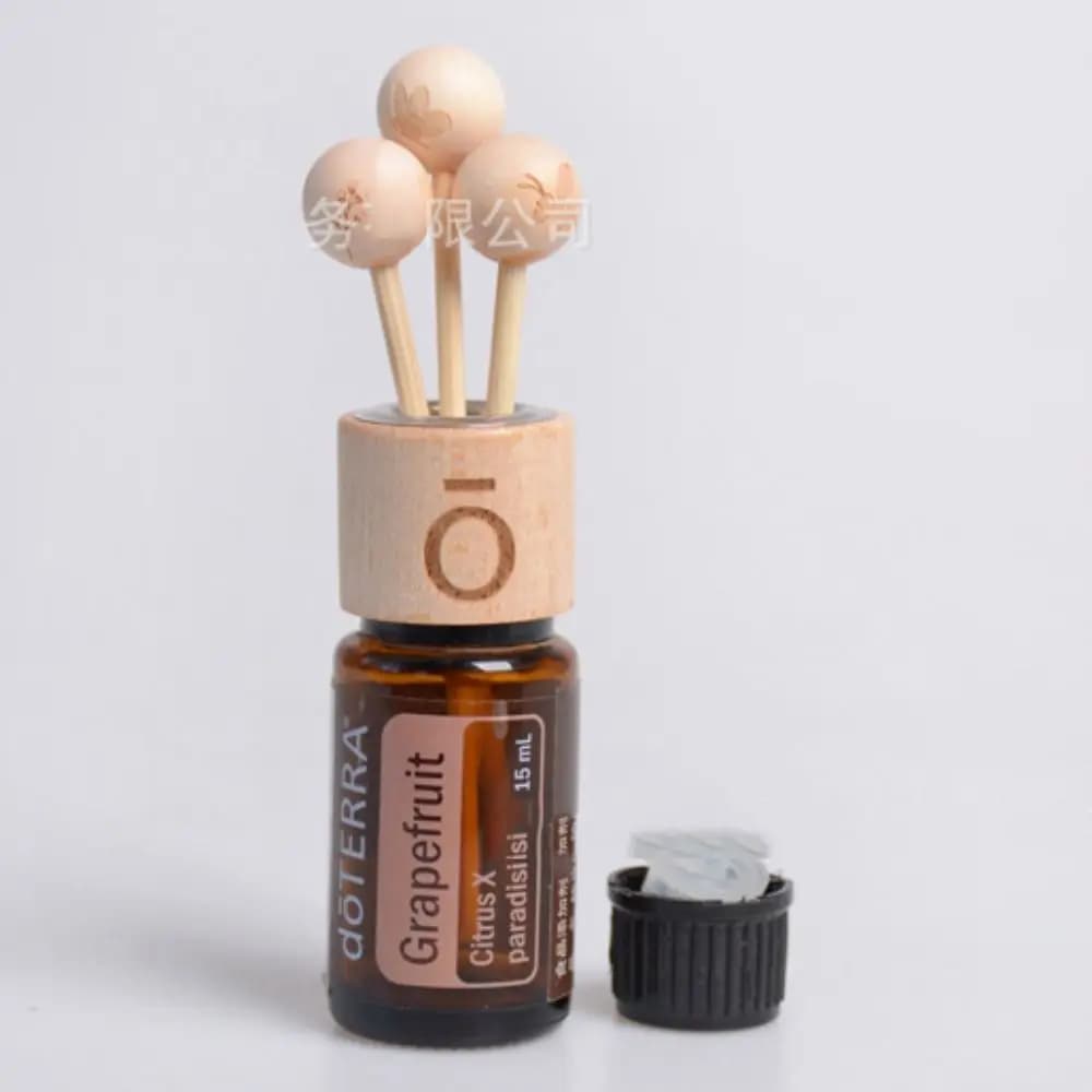 Couvercle boule en bois pour bouteille d'huile essentielle, diffuseur de parfum, aromathérapie, bâto