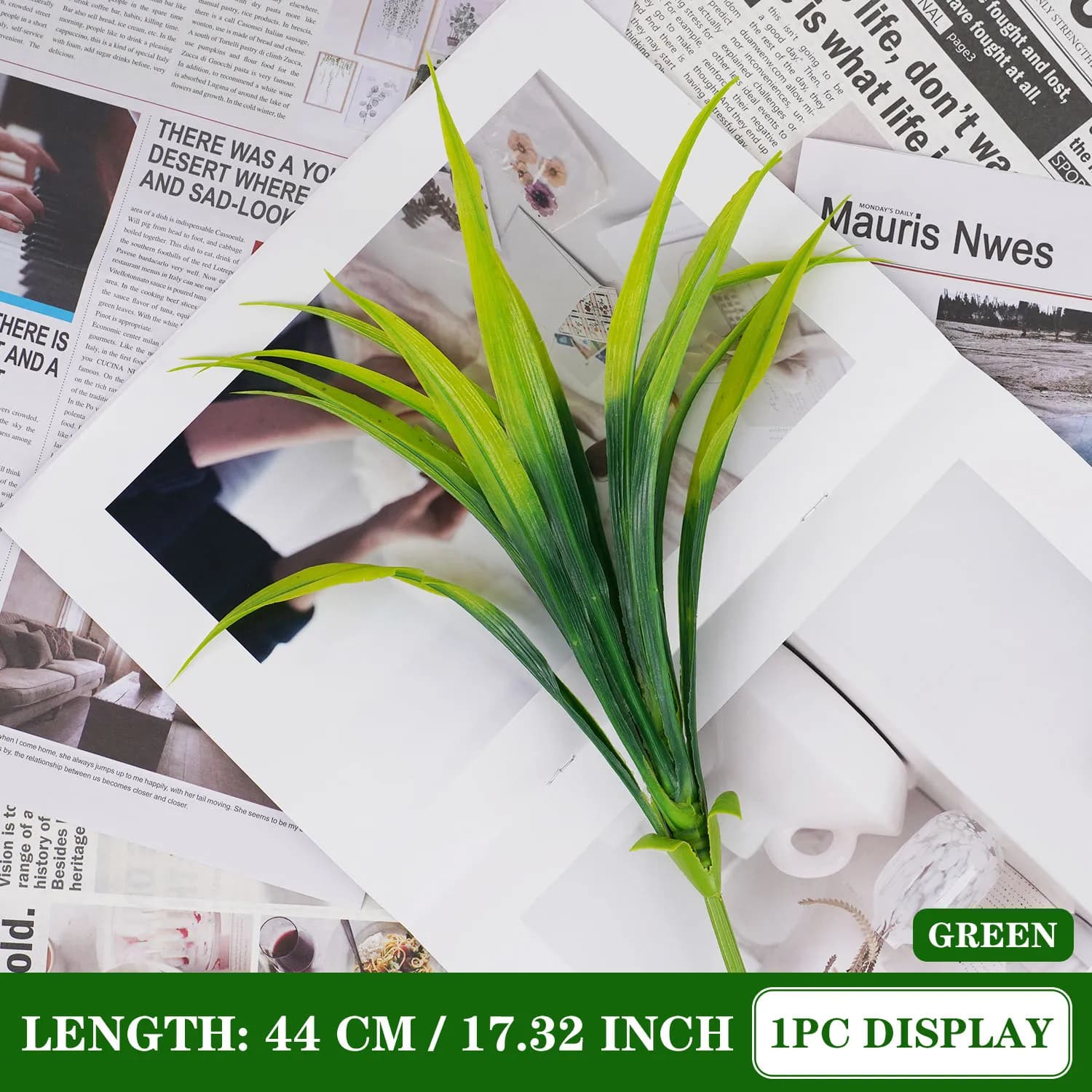 Plantes Artificielles pour Guirxiété de Noël, 14 Feuilles, Décor de Jardin Extérieur, Accessoires d'