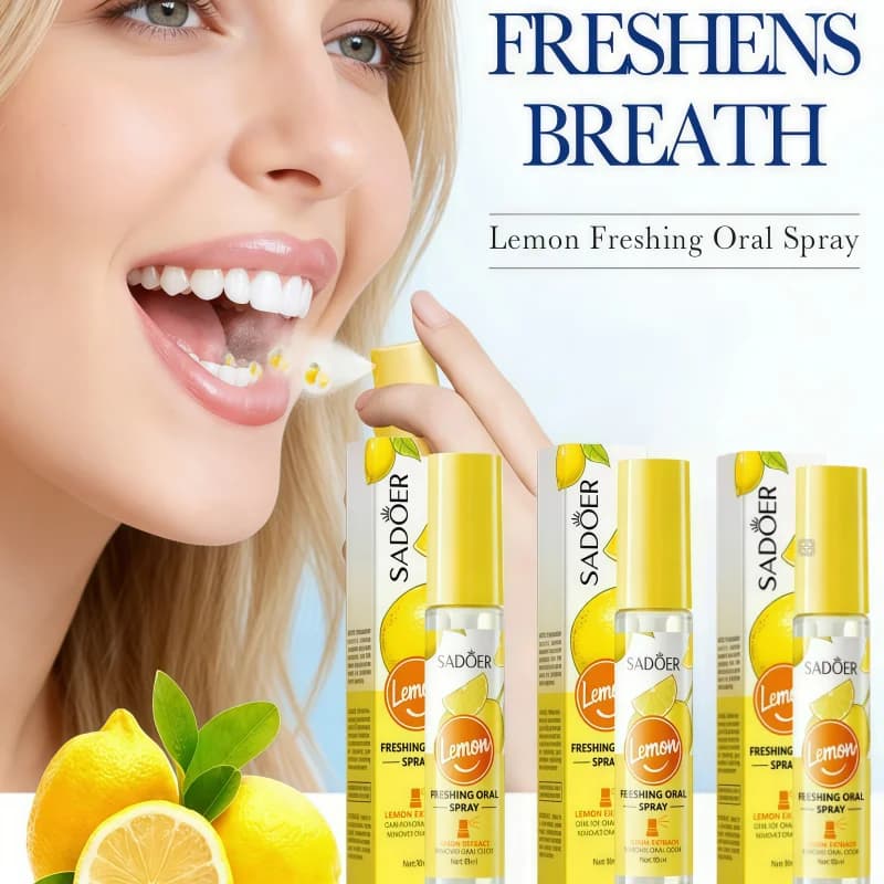 Spray rafraîchissant pour l'haleine, rafraîchit l'haleine en 3 secondes, sans alcool, doux et rafraî