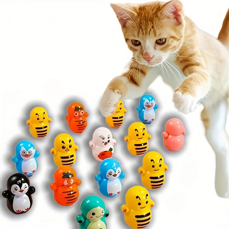 Jouets roulants pour chat, 3 à 100 pièces, styles divers, équipement de jeu et d'exercice interactif
