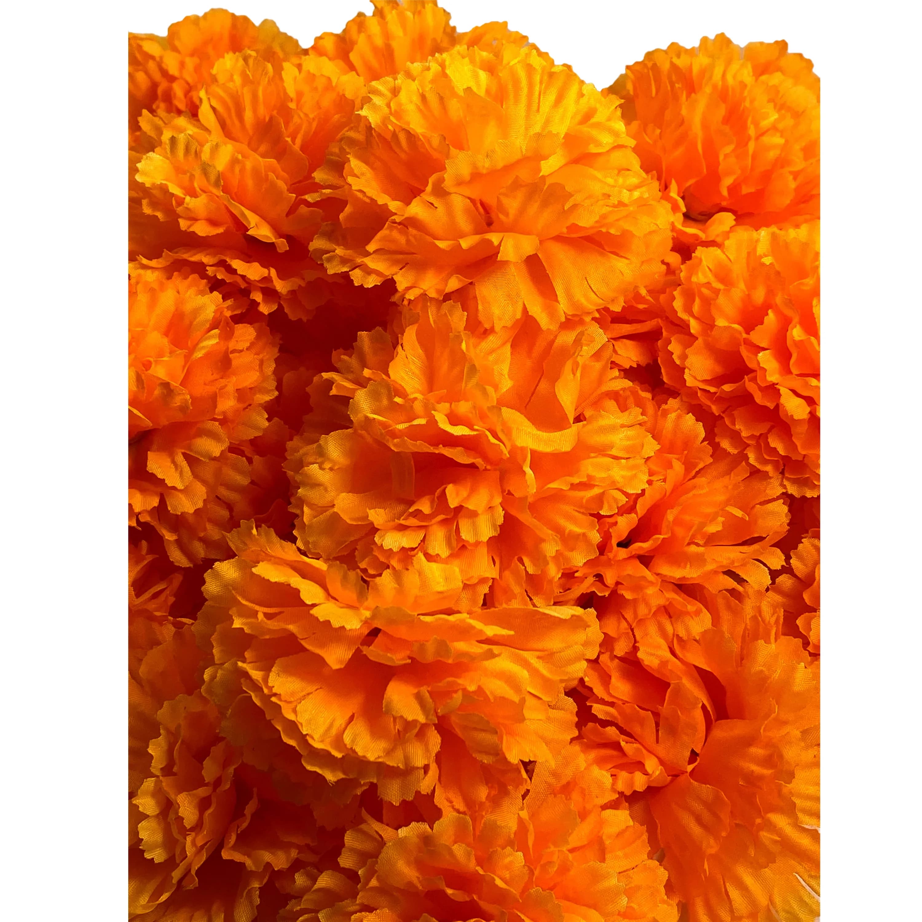 Fleurs artificielles pour guirxiété de souci, décor de châssis Dia de Los Muerchassis, décorations d