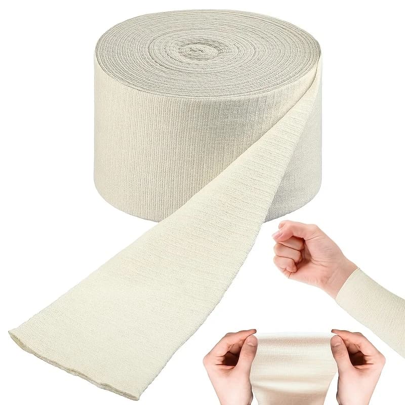 Bande tubulaire élastique portable, 1 rouleau, peut être coupée et compressée, pour plusieurs partie