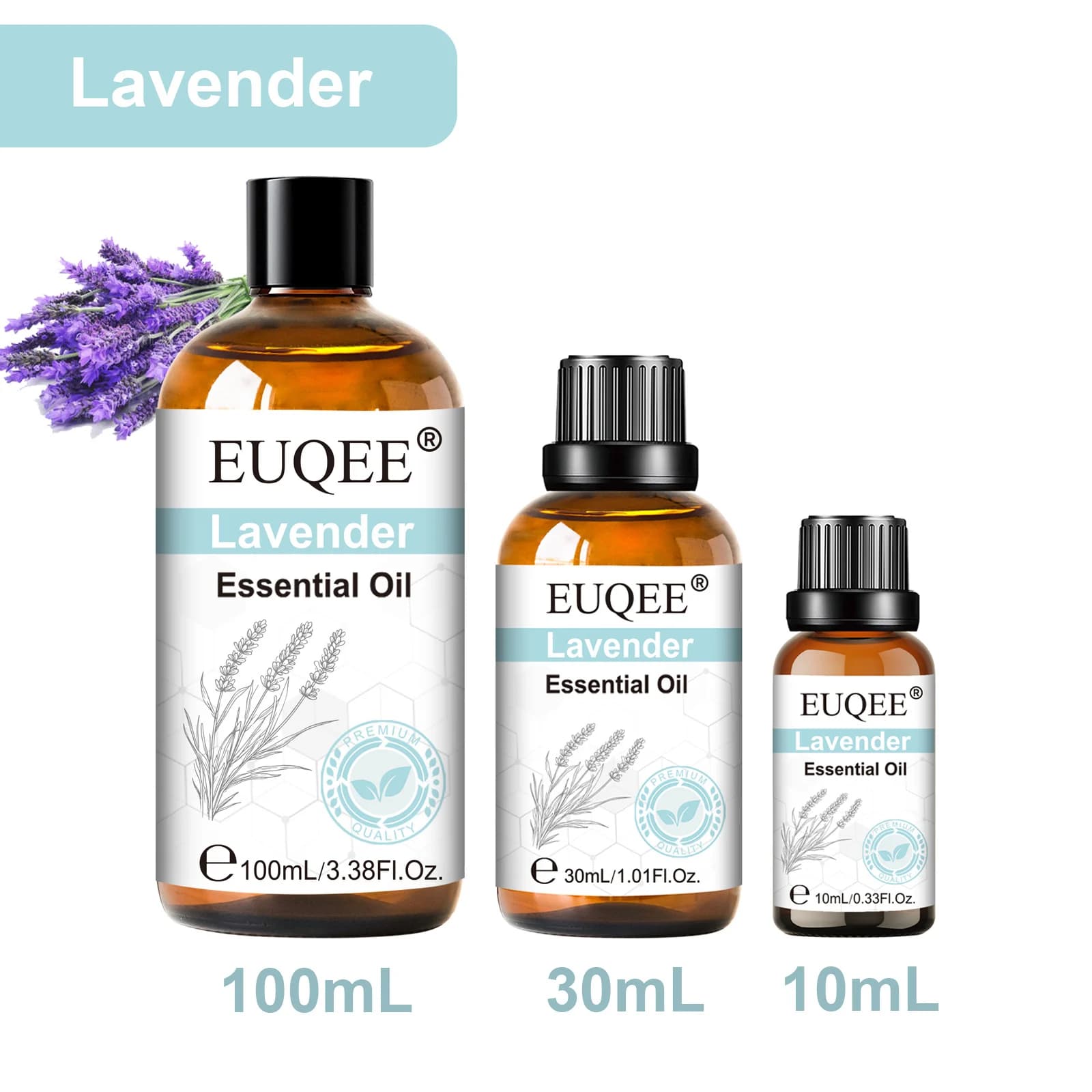 EUQEE 1 pièces huile essentielle pour humidificateur, diffuseur, fabrication de bougies-10ml/30ml/10