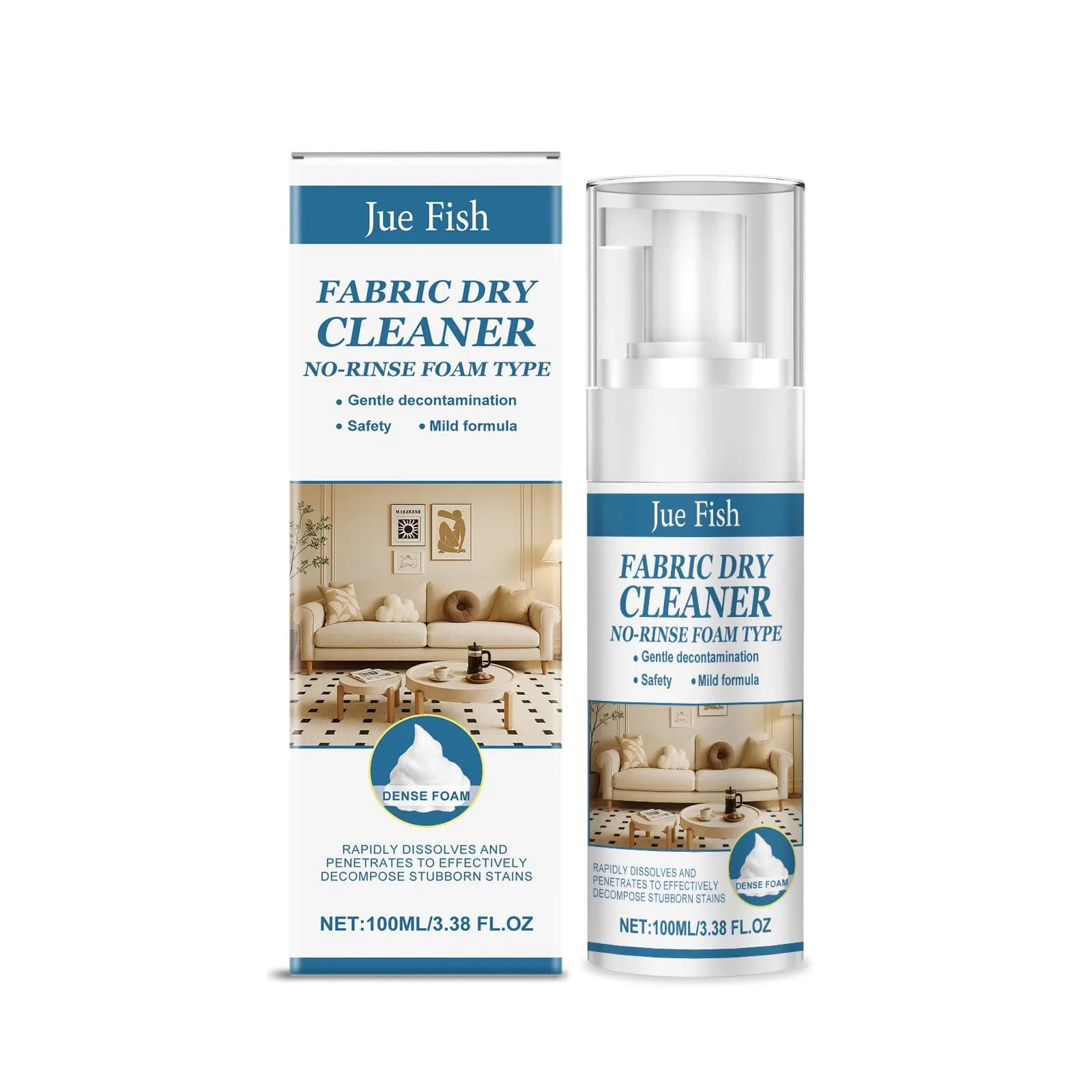 Spray nettoyant pour canapé en tissu, puissant détachant pour le nettoyage domestique, idéal pour le