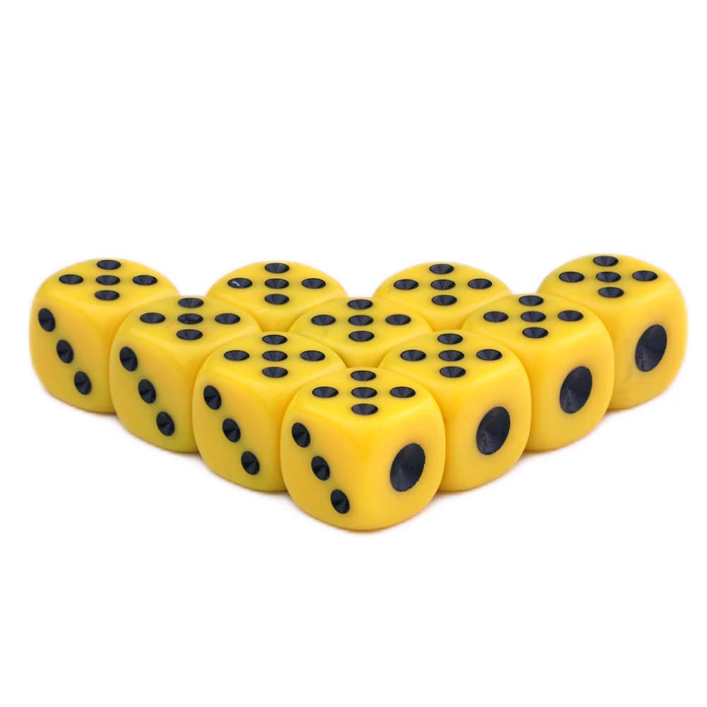 D6 jeu petits dés 14mm 10 pièces accessoires de points Standard pour jeu de société, jeu de table