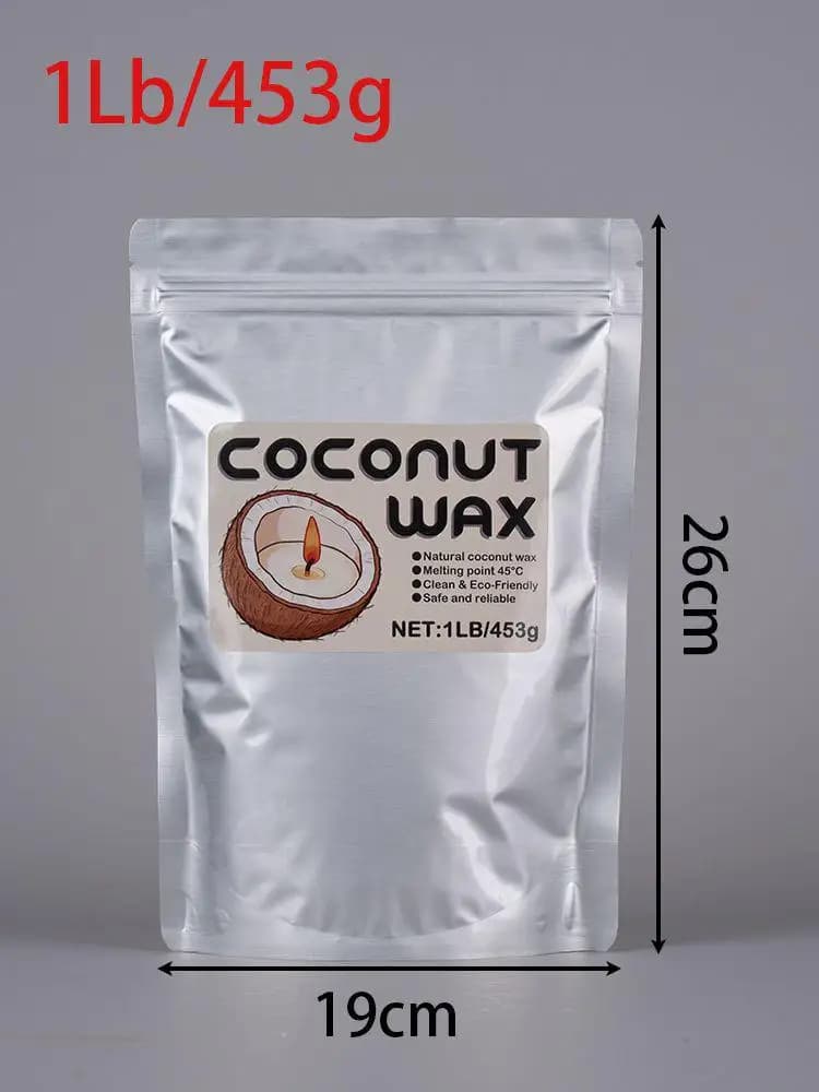 Cire de coco blanche 1LB, cire végétale naturelle, pour bougies parfumées faites main DIY, sans fumé