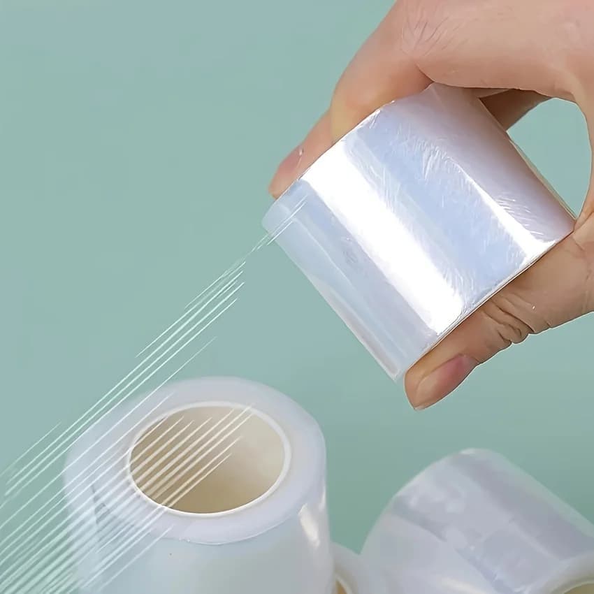 Film de tatouage rond transparent, couverture en plastique, fournitures pour les yeux et les lèvres,