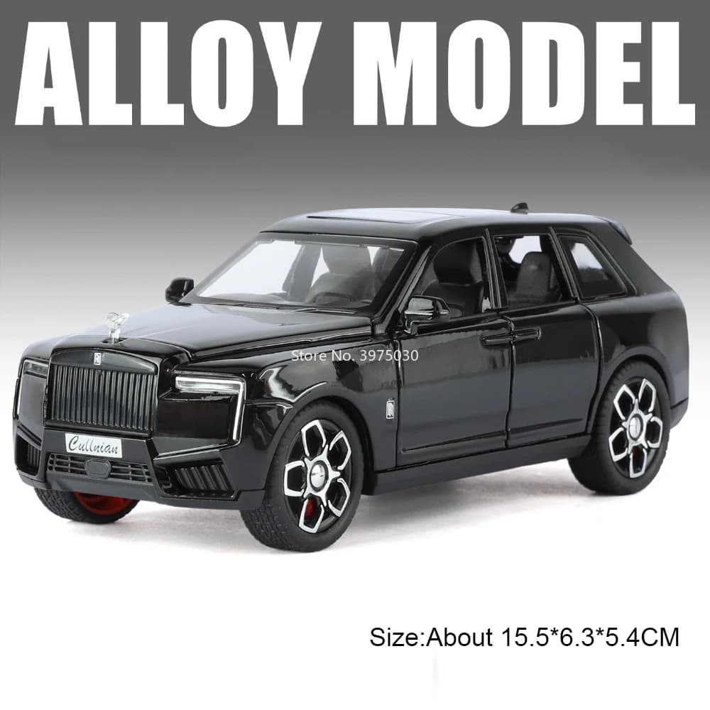 Modèle de voiture Rolls Royce Cullinan 1:32, jouet en alliage moulé sous pression, 6 portes ouvrable