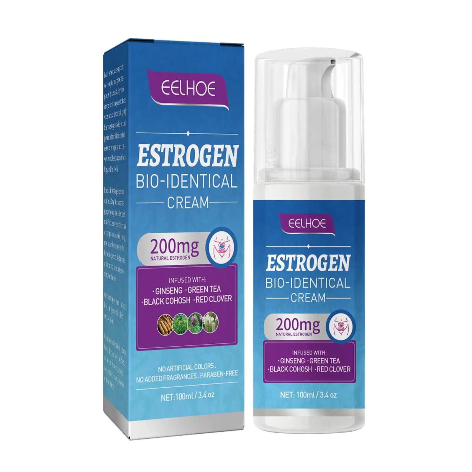 Crème de soulagement de l'estrogène pour les femmes aide à réduire les flashs chauds 100ml niveaux d