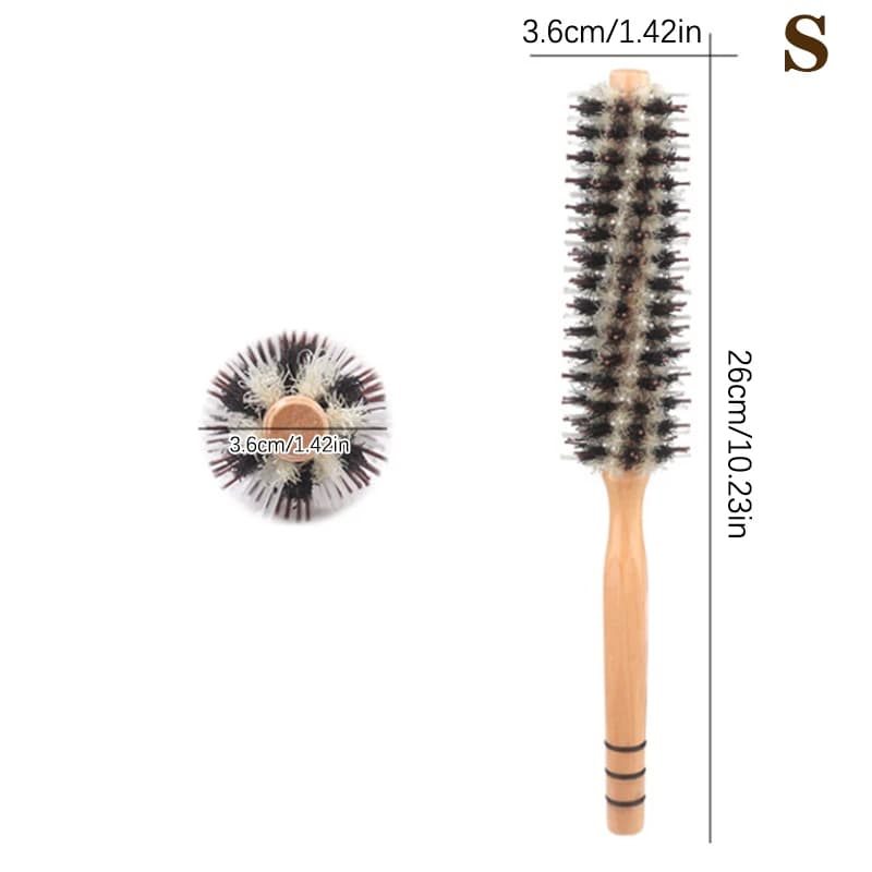 Brosse à cheveux en bois avec poils de sanglier naturels, peigne à cheveux en bois pour femmes, chev