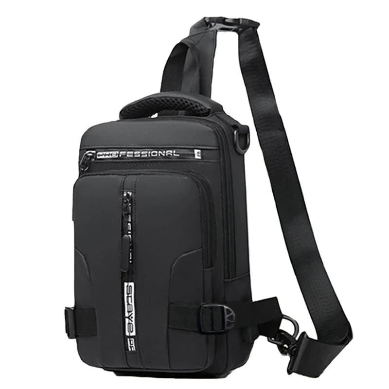 Sac à dos d'équitation pour hommes, sac de poitrine pour hommes, sac à bandoulière simple décontract