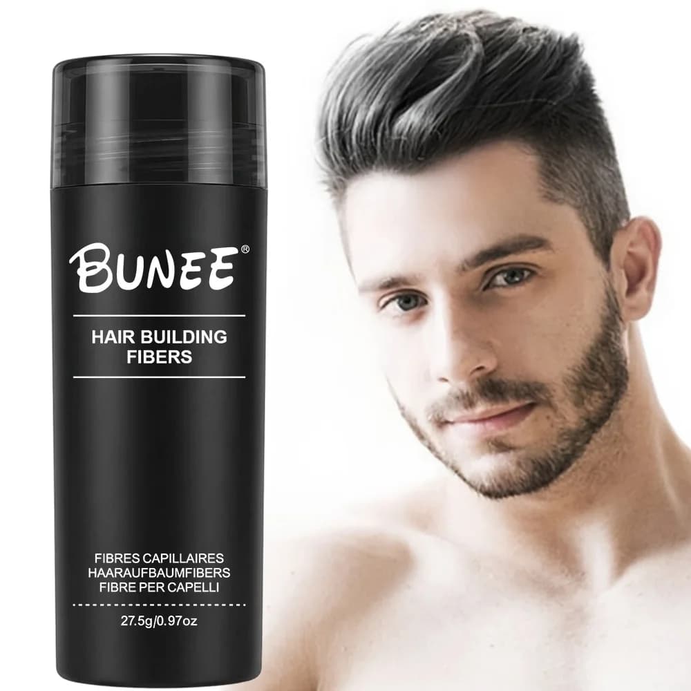 BUNEE-Fibre Capillaire 27.5g, Fibres Naturelles Épaisses pour Hommes pour les Zones Calvies, Lignes 