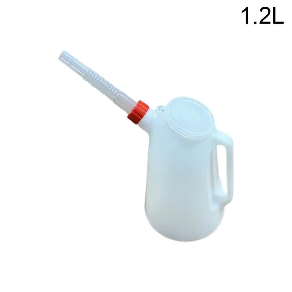 Pichet de mesure d'huile en plastique 1.2/2/3/4/5 litres avec bec verseur récipient huileur plastiqu