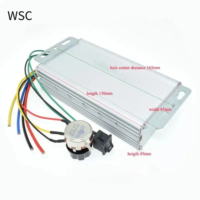 Moteur durable DC 12V-60V 70A 4000W DC, vitesse PWM ​ ​ Régulateur contrôleur brossé pour Scooter él