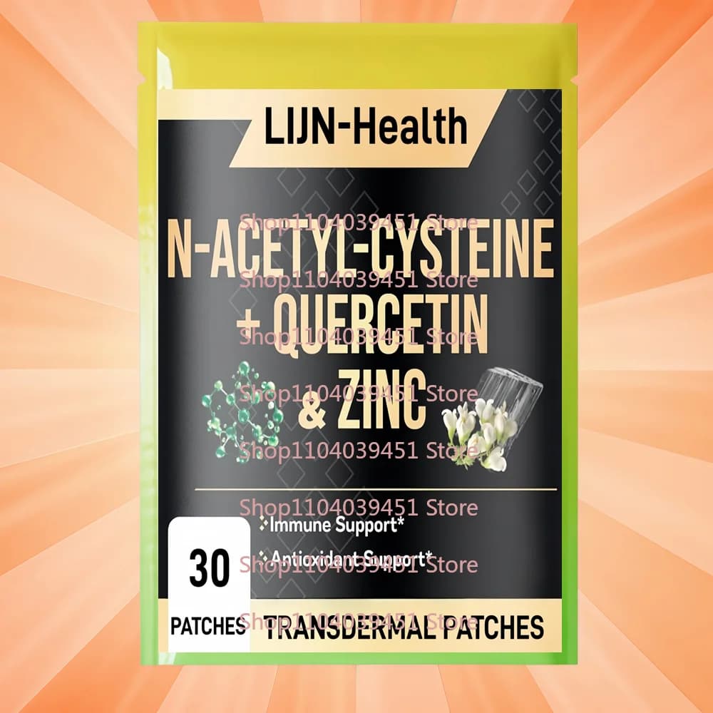 30 Patchs N-Acétyl-Cysteine avec Quercetin de Zinc |   Supplément NAC en capsules pour le soutien im