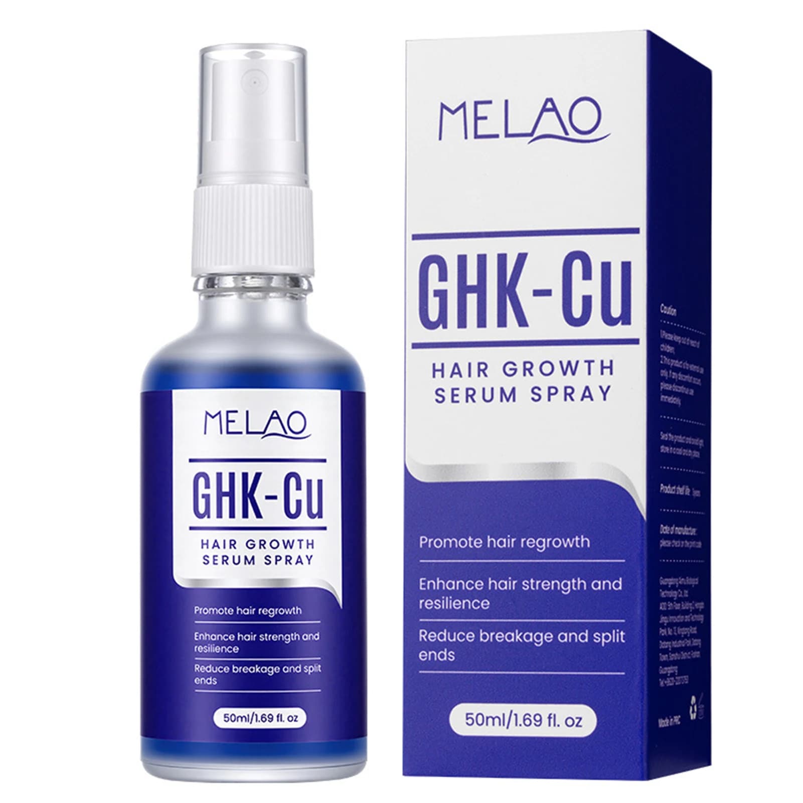 Sérum pour la croissance des cheveux, Spray ghk-cu, Peptide de cuivre, sérum pour cuir chevelu, amél
