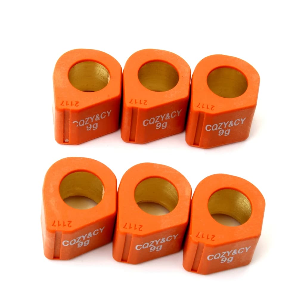 Poids de rouleau de variateur de course pour Derbi Boulevard 11.5 Rambla 300ie, 21x17mm, 9g, 200g, 1
