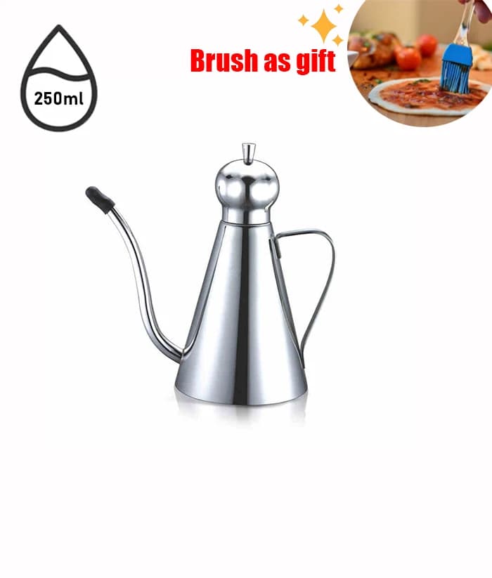 Distributeur d'huile en acier inoxydable SUS304, bouteille d'huile, Cruet étanche avec bec, verseur 