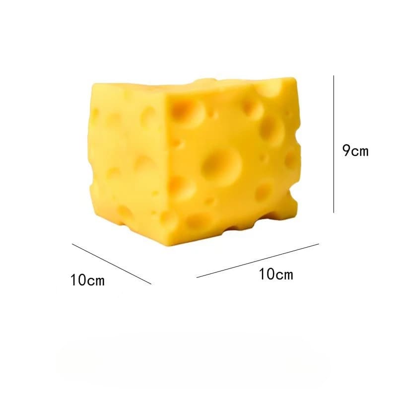 Balle à presser Grosse Boule de Fromage : Fidget ASMR à pétrissage profond, texture épaisse de malto