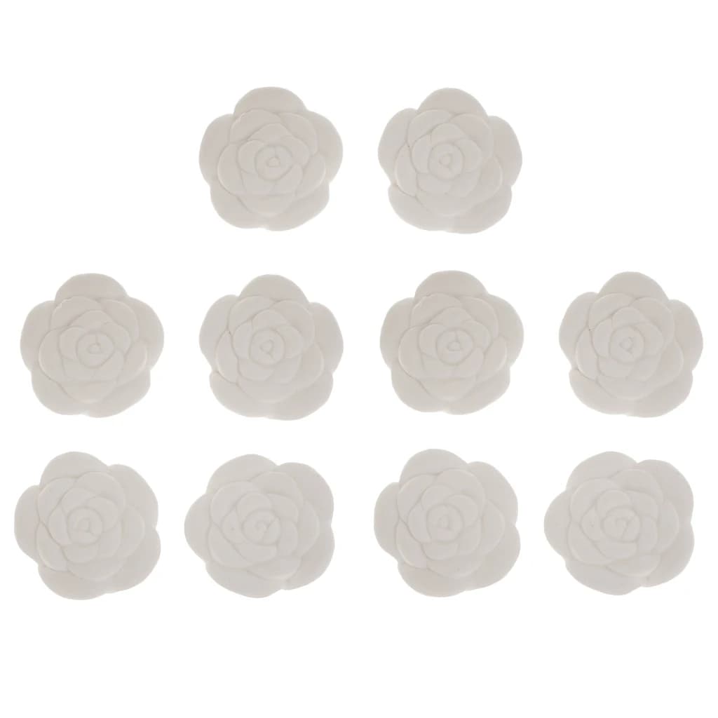 Diffuseur d'huiles essentielles en pierre de parfum de Rose, 10 pièces, bricolage, pierre d'aromathé