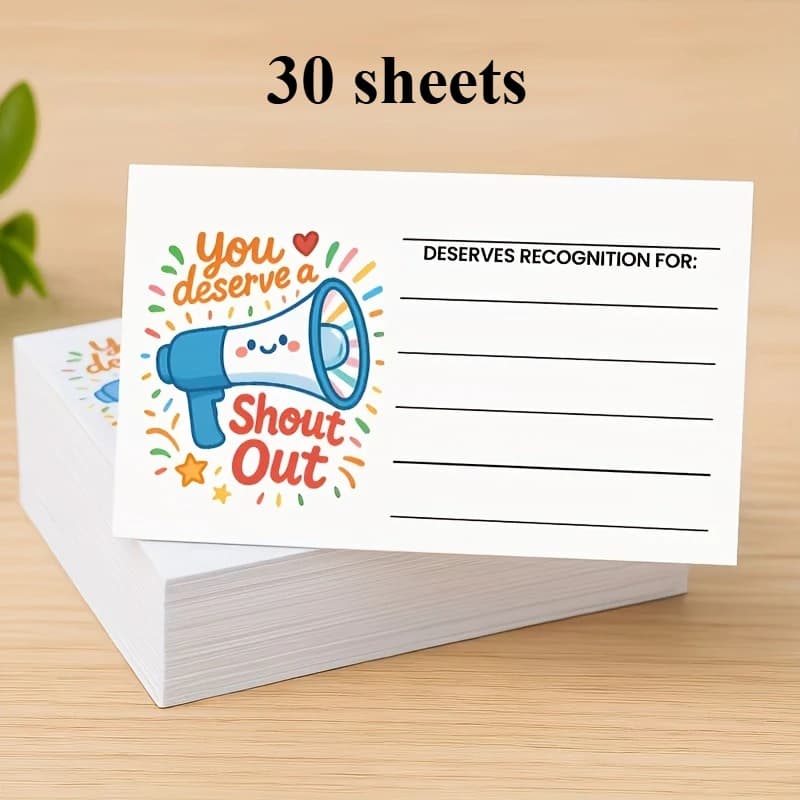 Cartes d'encouragement positives pour les enseignants, les élèves et le personnel, remerciements et 