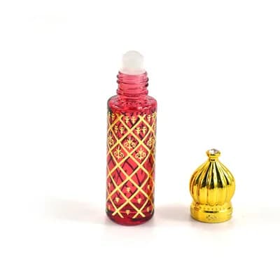 Bouteilles à roulettes vides de 8ml, 12 pièces, en verre Portable, emballage, Mini récipient d'huile