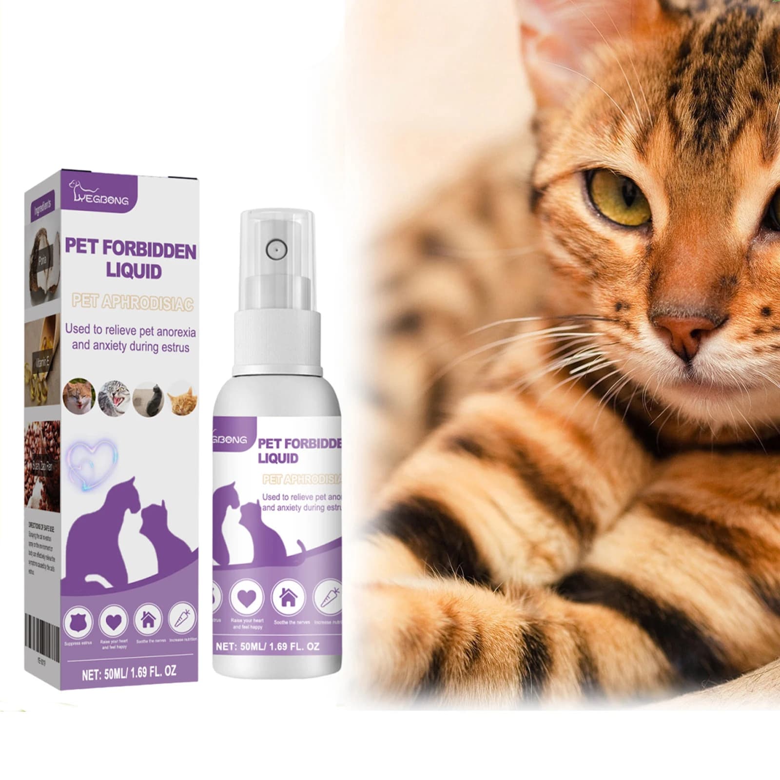 Spray apaisant pour animaux de compagnie, phéromone, diffuseur apaisant pour l'humeur, améliore l'ag