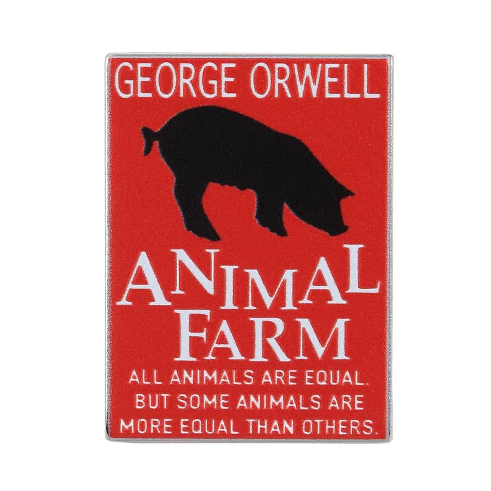 Badge de revers de la célèbre alegorie politique George Orwell, L'Élevage des Animaux, pour sac à do